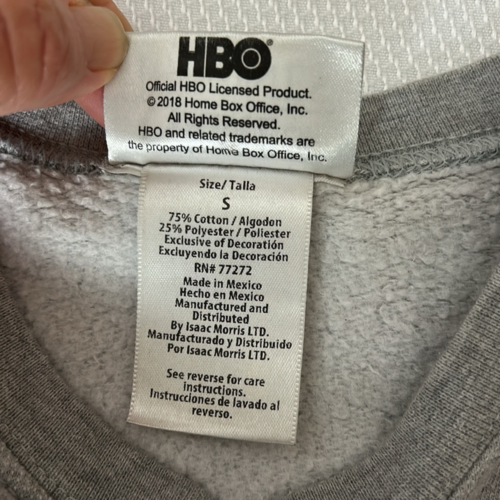 Gray Mother of Dragons Sweatshirt Woman’s Size Small Game of Thrones HBO - Picture 5 of 5